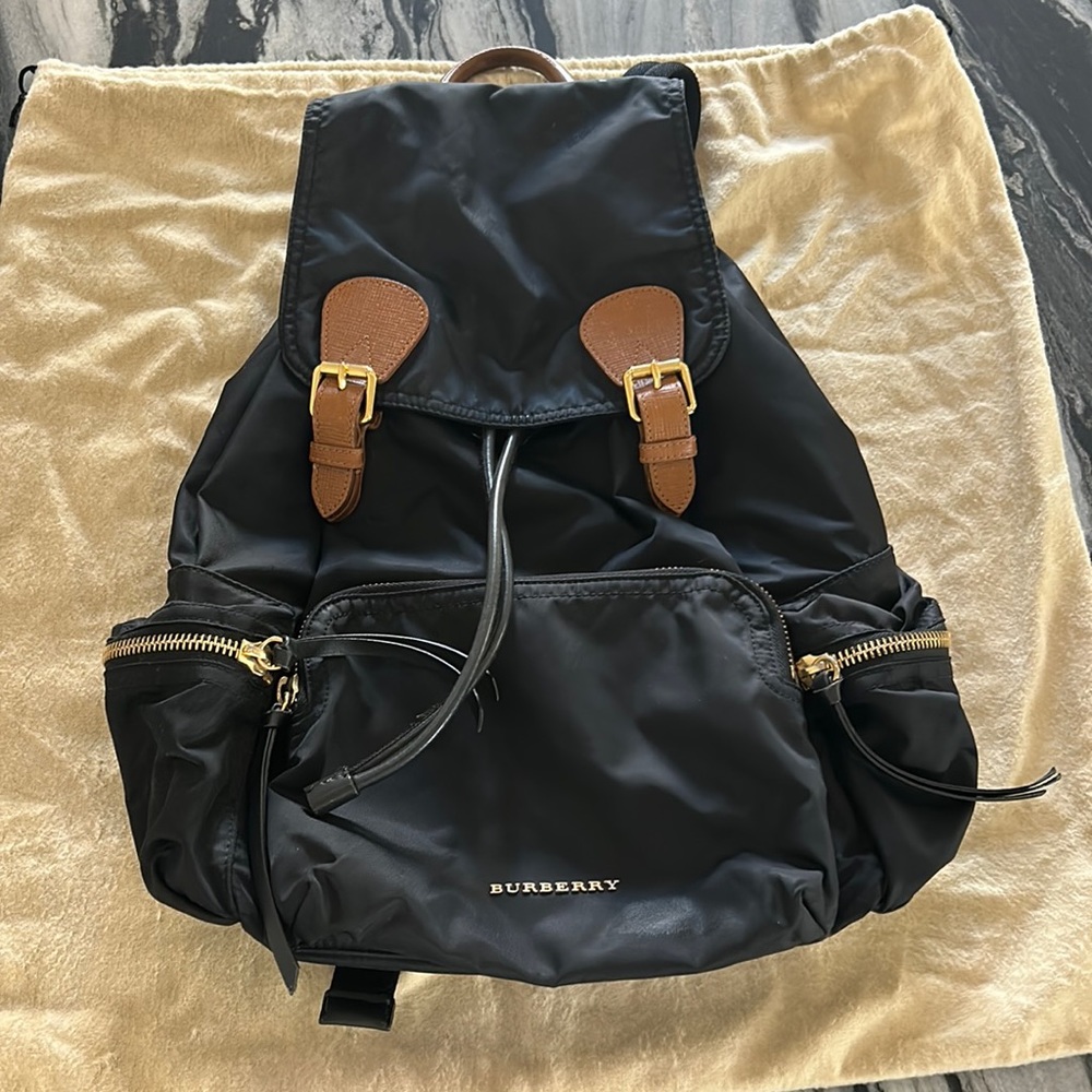 BURBERRY Prorsum Nylon Rucksack Medium Black